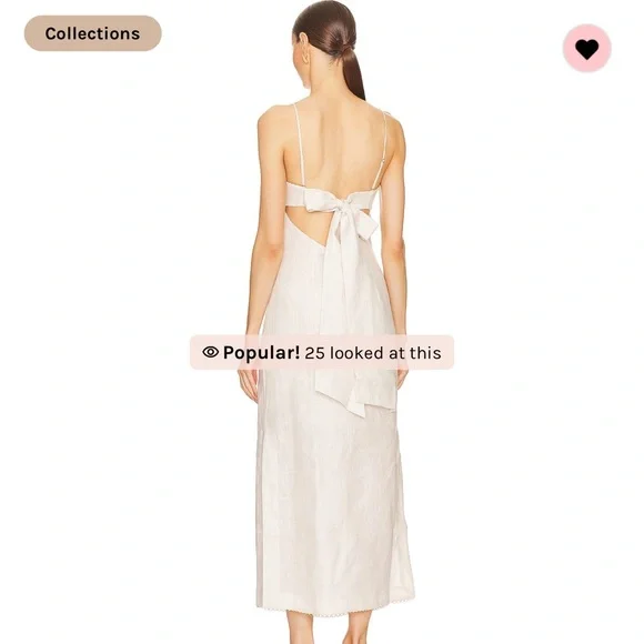 Zimmermann Lexi Column Dress in Ivory Palm - Picture 2 of 5